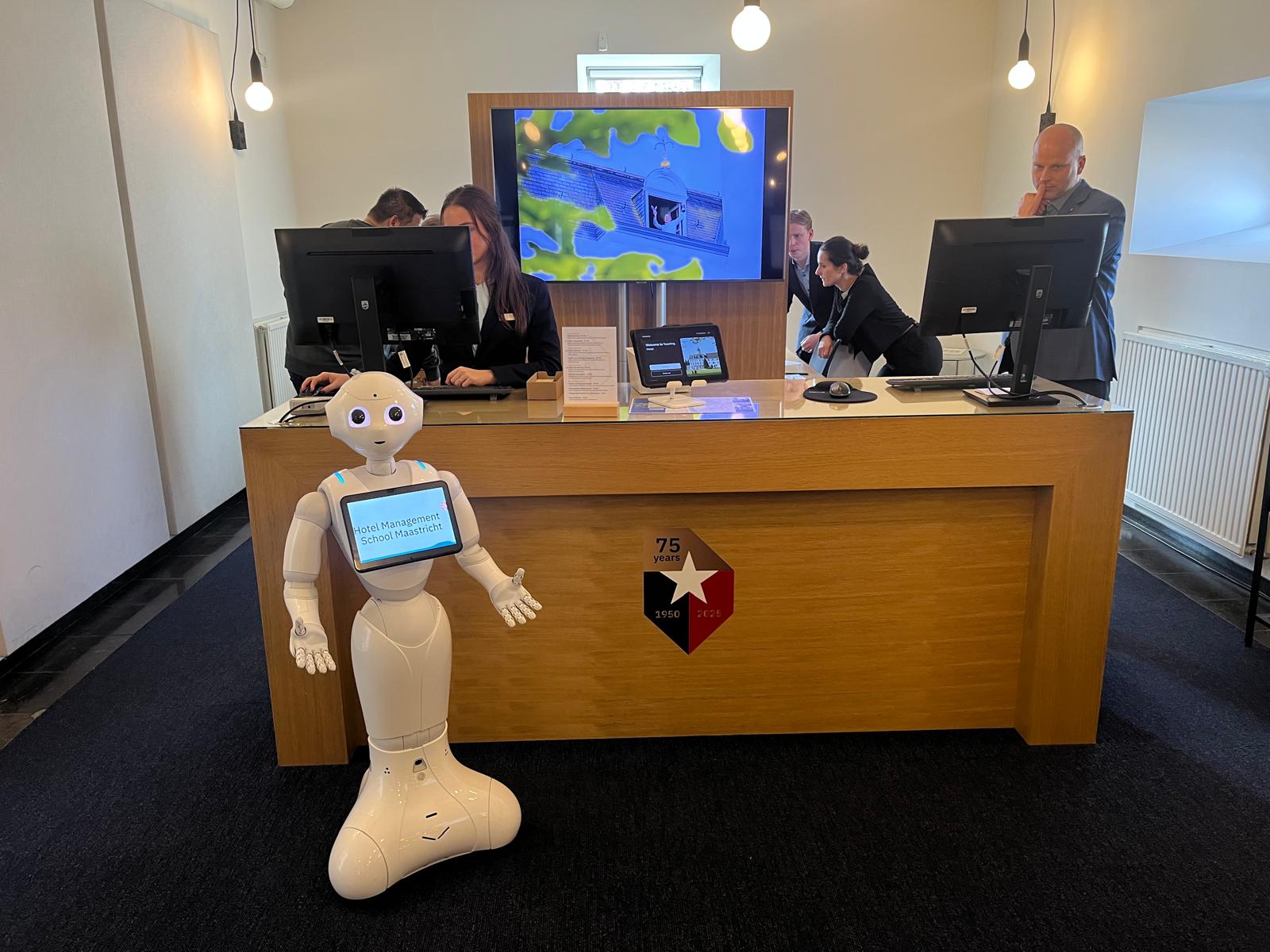 At the Teaching Hotel Chateau Bethlehem they are studying food service robot interactions and service failures